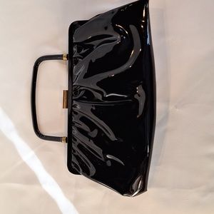Garay vintage black patent leather clutch